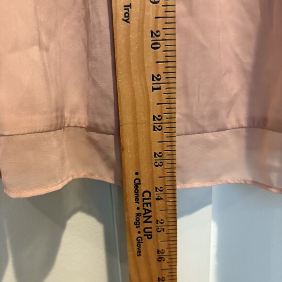 American Eagle Top Small Primrose Pink Lace Peplum Sheer Mesh Fairy Coquette - Picture 10 of 14